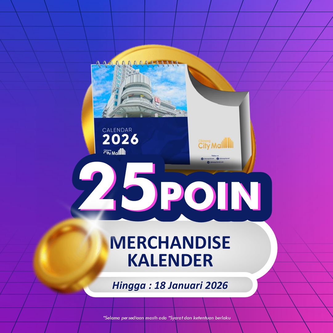 Merchandise Kalender Cibinong City Mall 2026